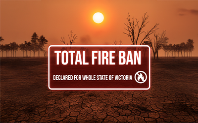 Total Fire Ban Declared Across Victoria
